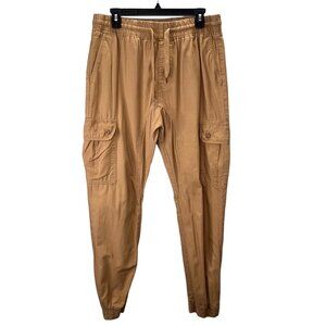 Southpole Ripstop Khaki Joggers Pants size XL Men Pull On Drawstring Elastic